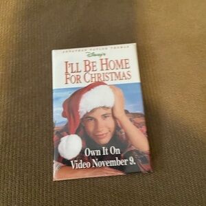 Retro 90s Vintage I’ll Be Home For Christmas Own It On Video Promo Pin Taylor